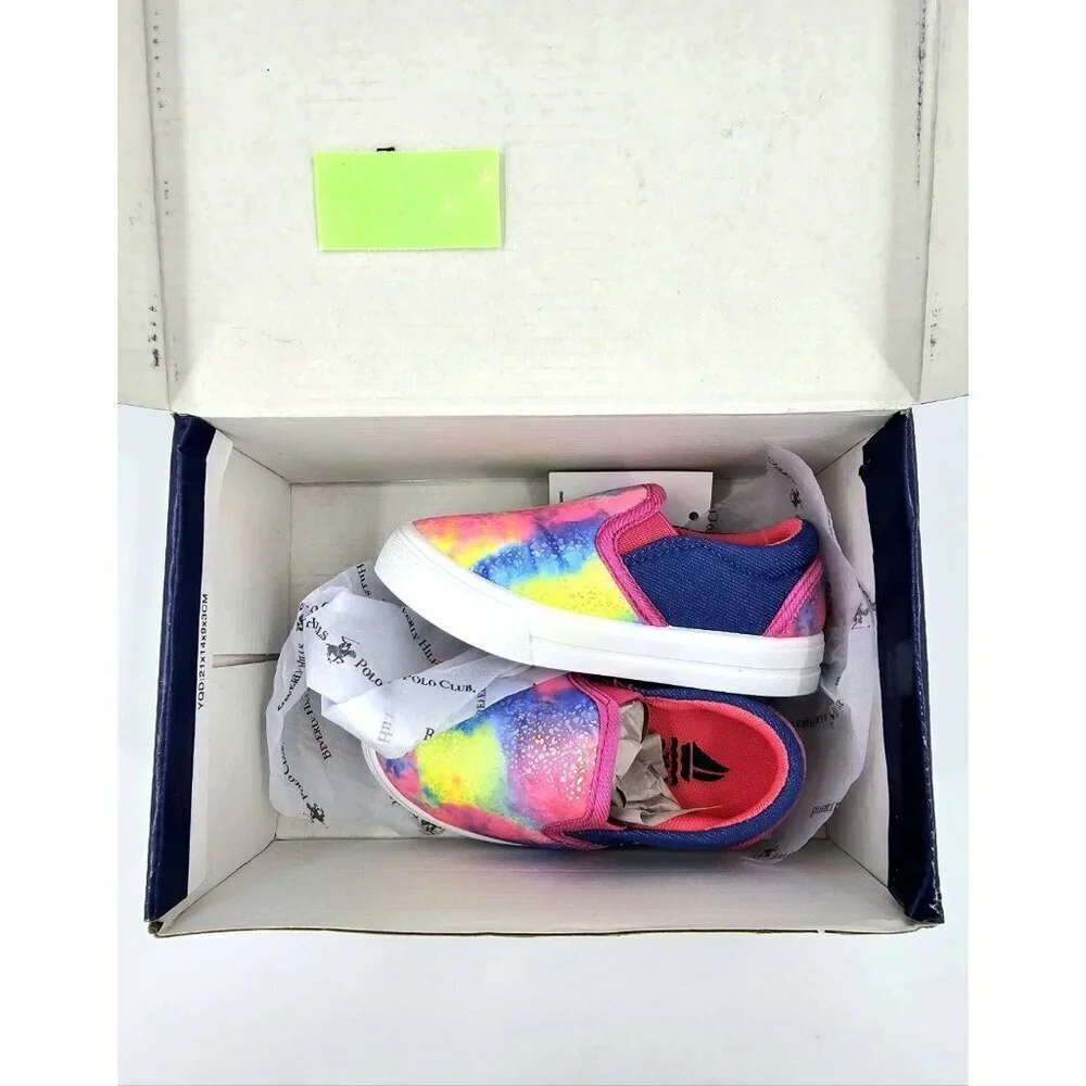 Sail Girl's Slip on Light-Weight Walking Sneakers Pink Toddler Size 5 Shoes